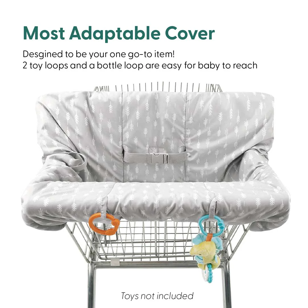 Ditsy Leaf Shopping Cart & High Chair Cover - Image 3