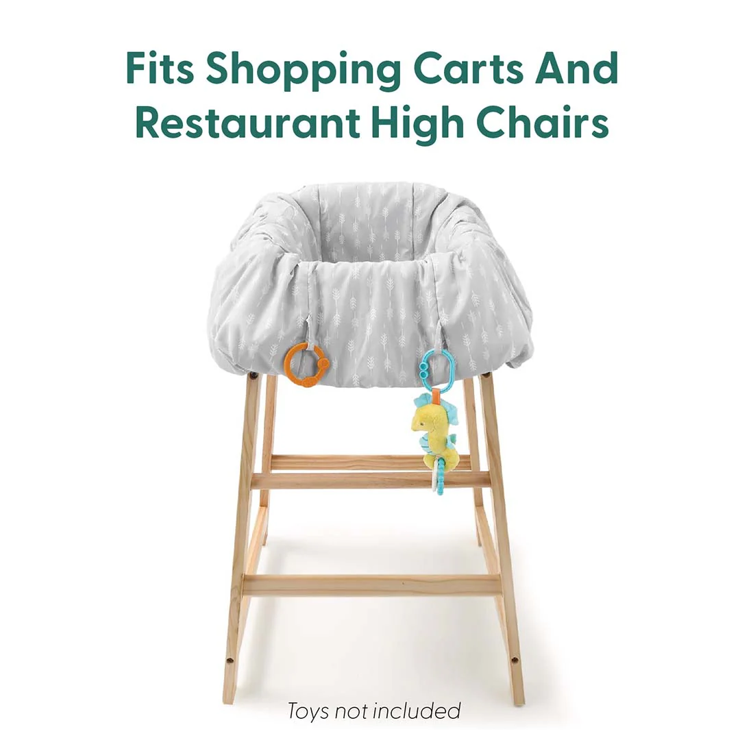 Ditsy Leaf Shopping Cart & High Chair Cover - Image 4