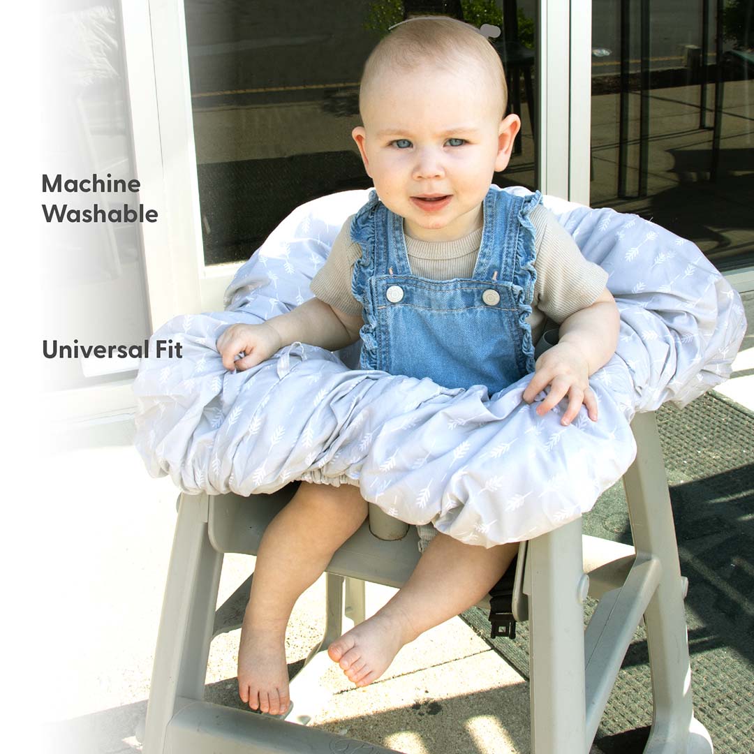 Ditsy Leaf Shopping Cart & High Chair Cover - Image 5