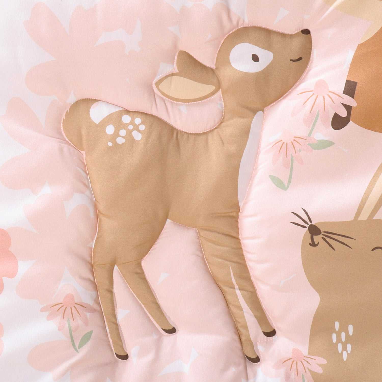 Fairytale Forest 3 Piece Baby Crib Bedding Set for Girls - Image 7