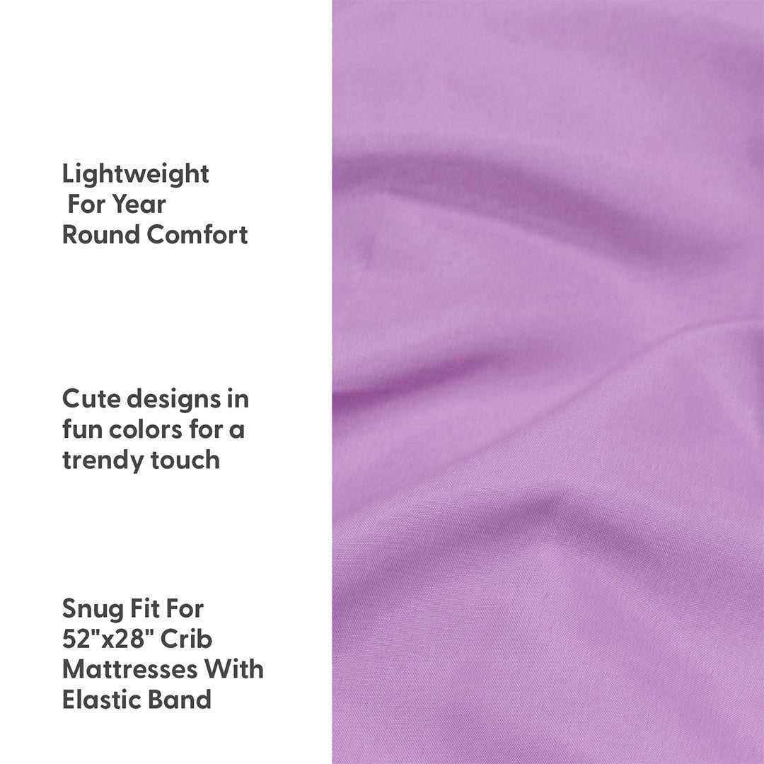 Floral 4-Pack Fitted Crib Sheet Set - Image 3