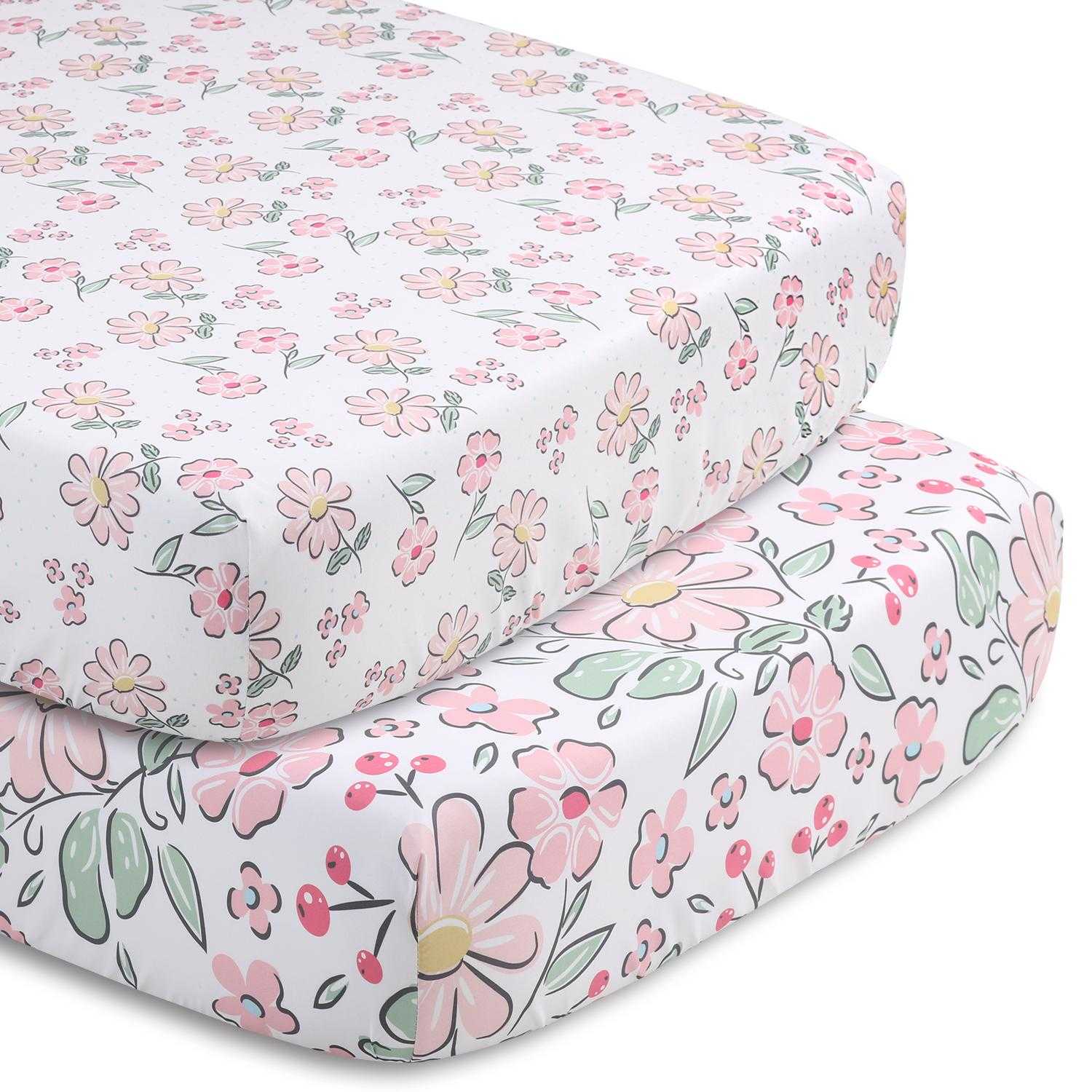 Floral Fun 5-Piece Crib Bedding Set - Image 3