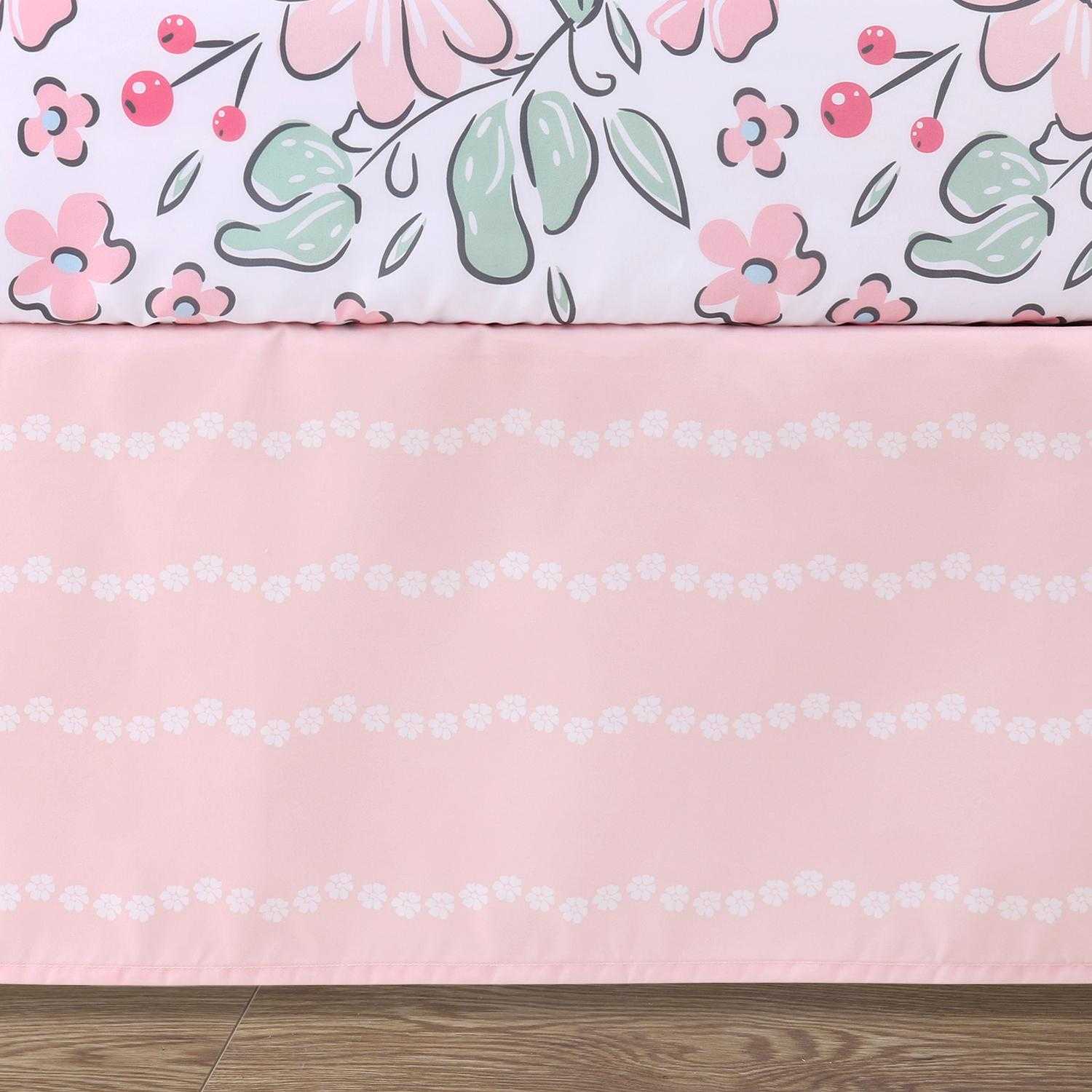 Floral Fun 5-Piece Crib Bedding Set - Image 6