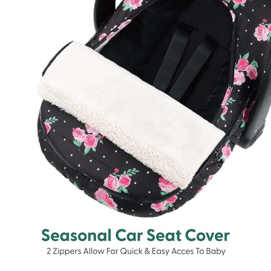 Floral Rose Seasonal Car Seat Cover - Image 3