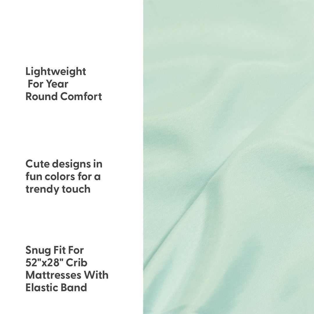 Green Botanical 4-Pack Fitted Crib Sheet Set - Image 3
