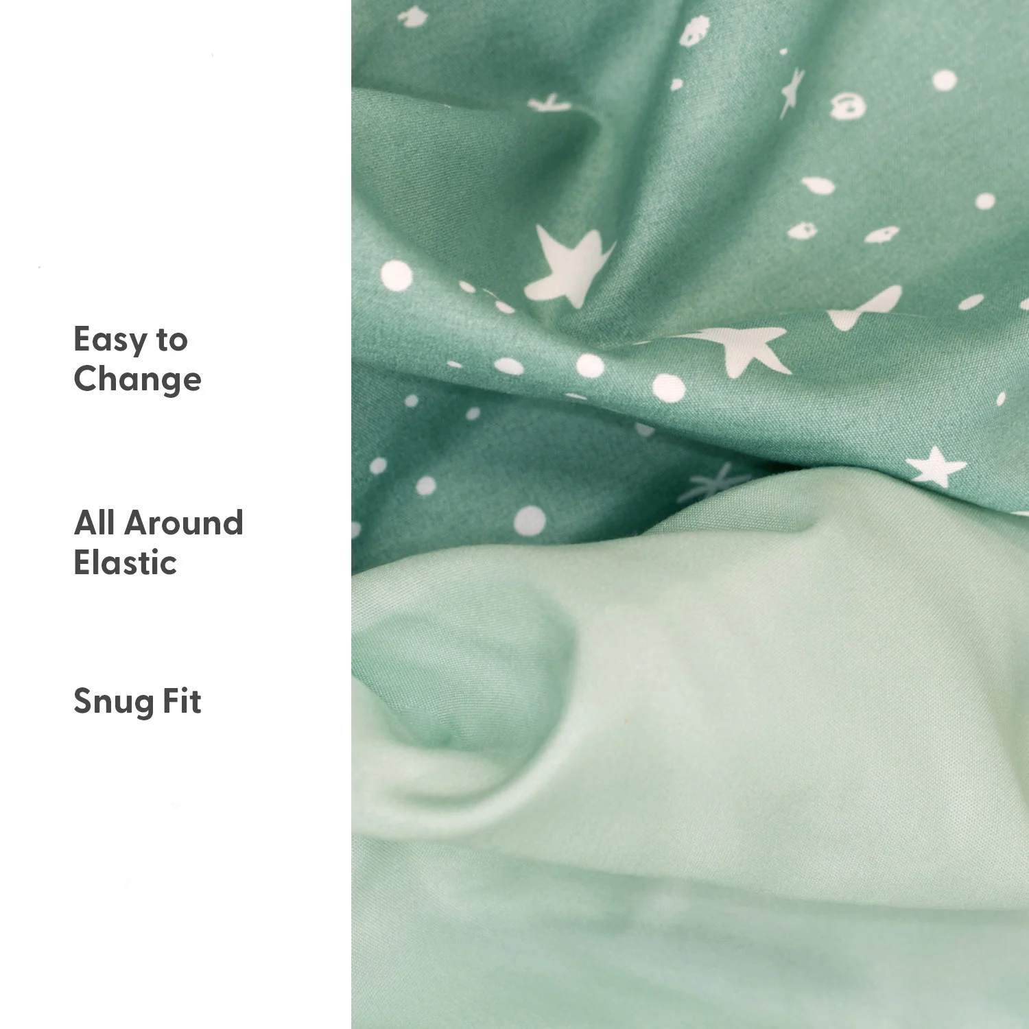 Green Safari Baby Bassinet Sheets 4-Pack for Boys and Girls - Image 3