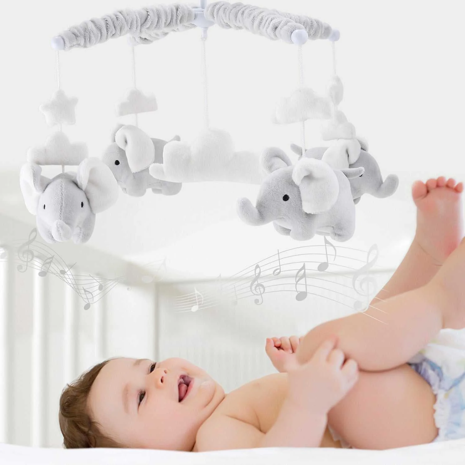 Elephant Baby Musical Crib Mobile - Image 6