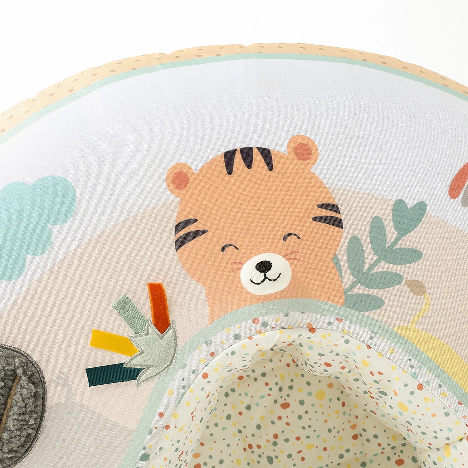 Inflatable Play Ring Activity Center - Beige Safari - Image 8