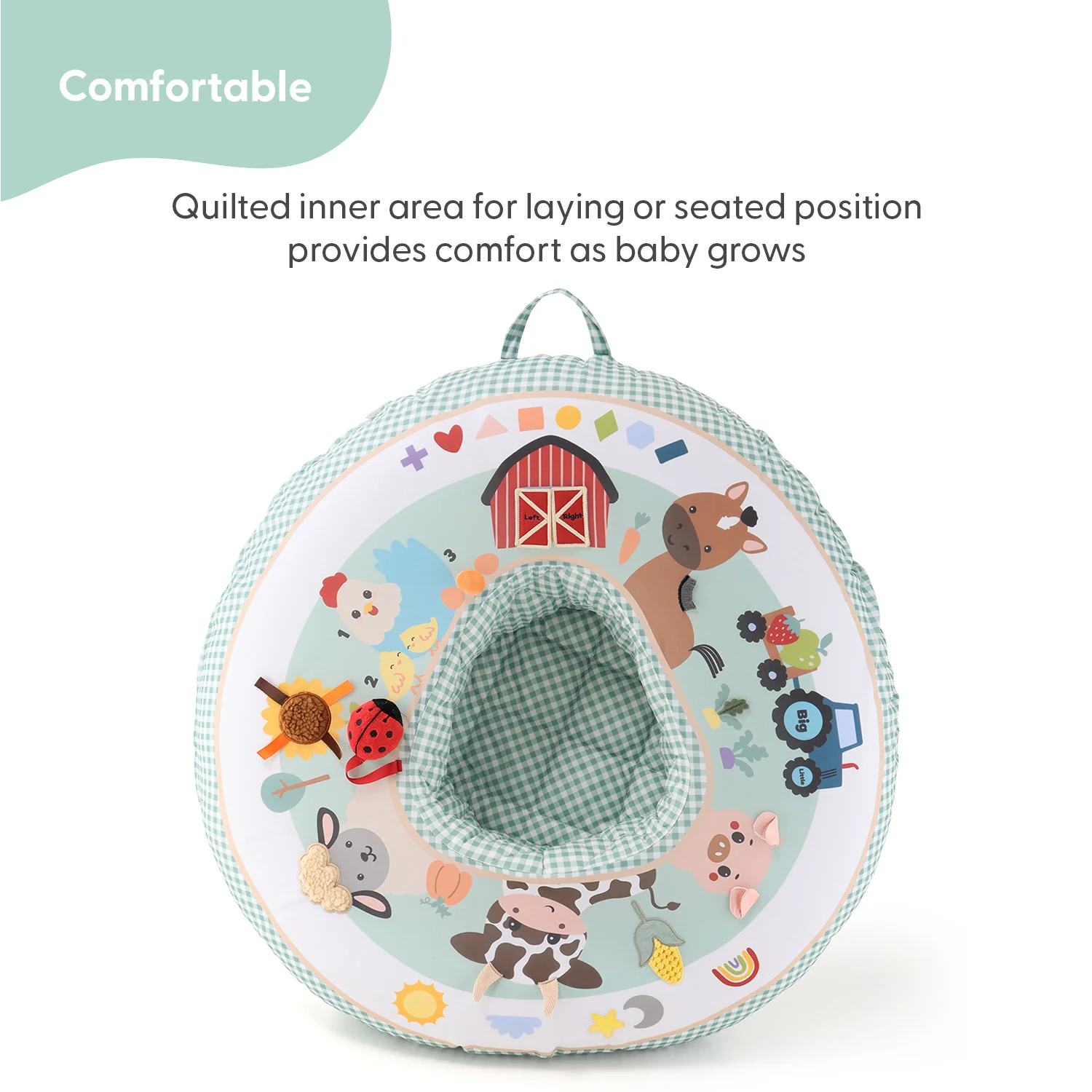 Inflatable Play Ring Activity Center - Gingham Farm - Image 6