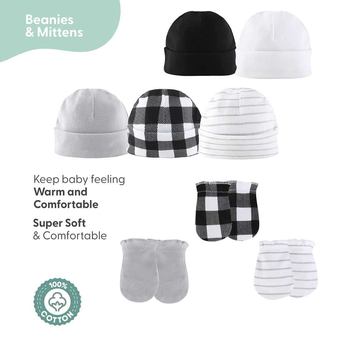 Black, White, Baby Layette Gift Set, 23 Piece - Image 6