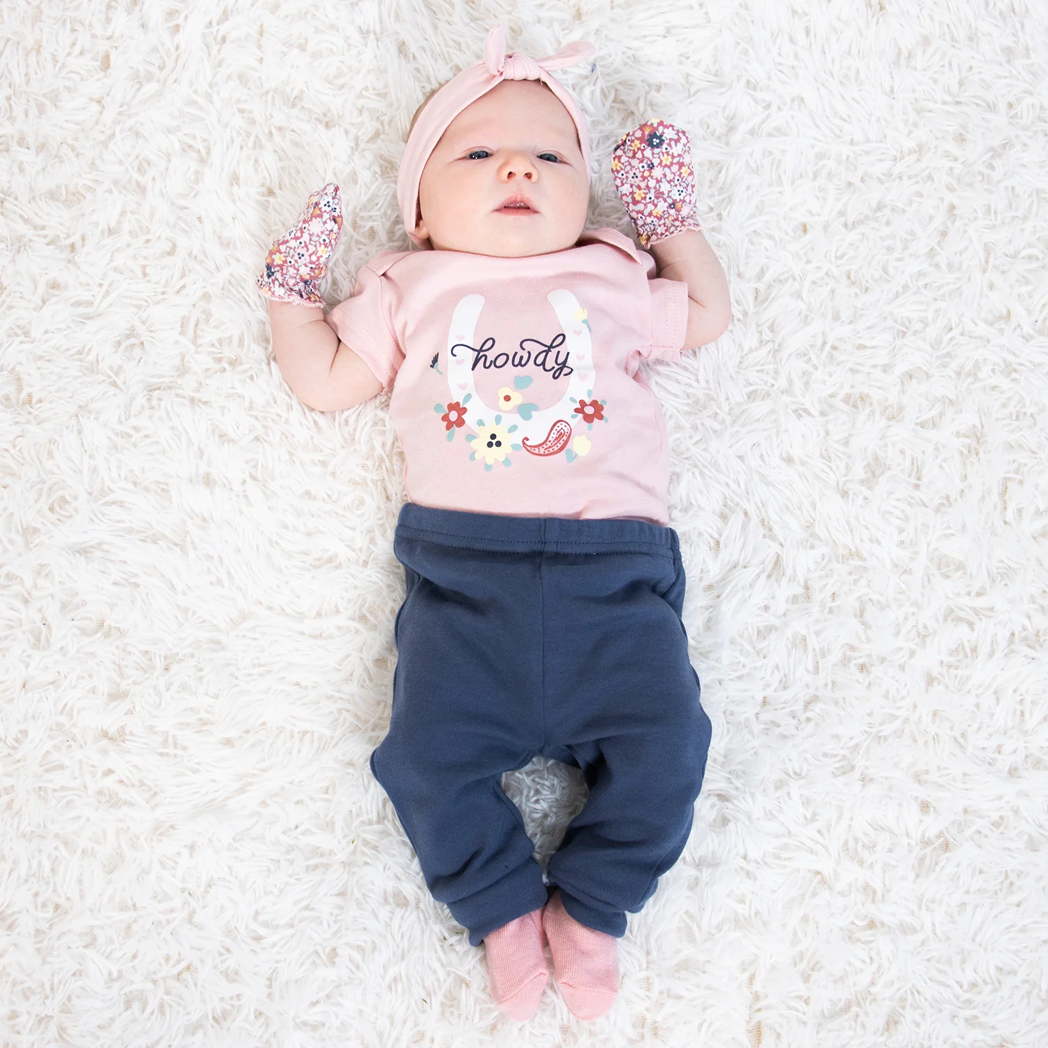 Clothing Gift Set for Baby Girls - Prairie Floral, 16 Piece - Image 8