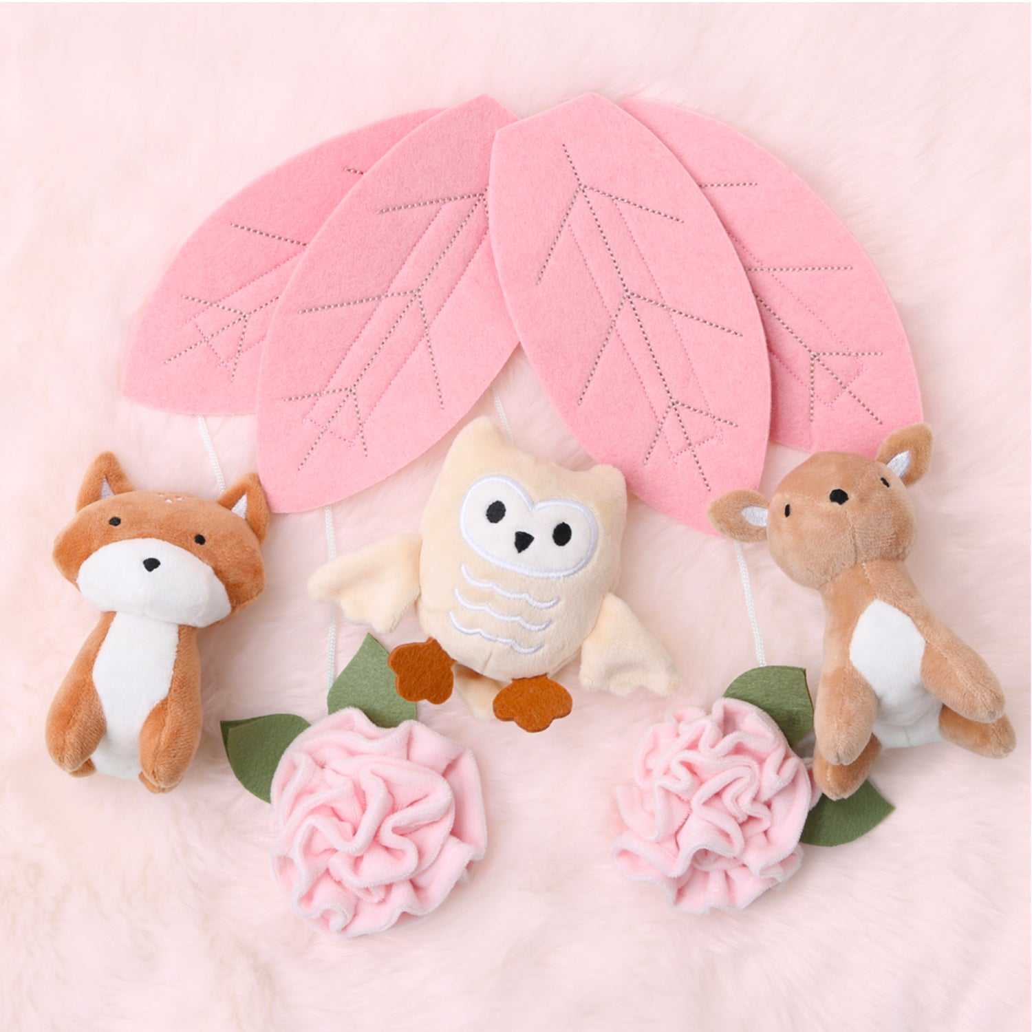 Little Forest Baby Musical Crib Mobile for Girls - Image 7