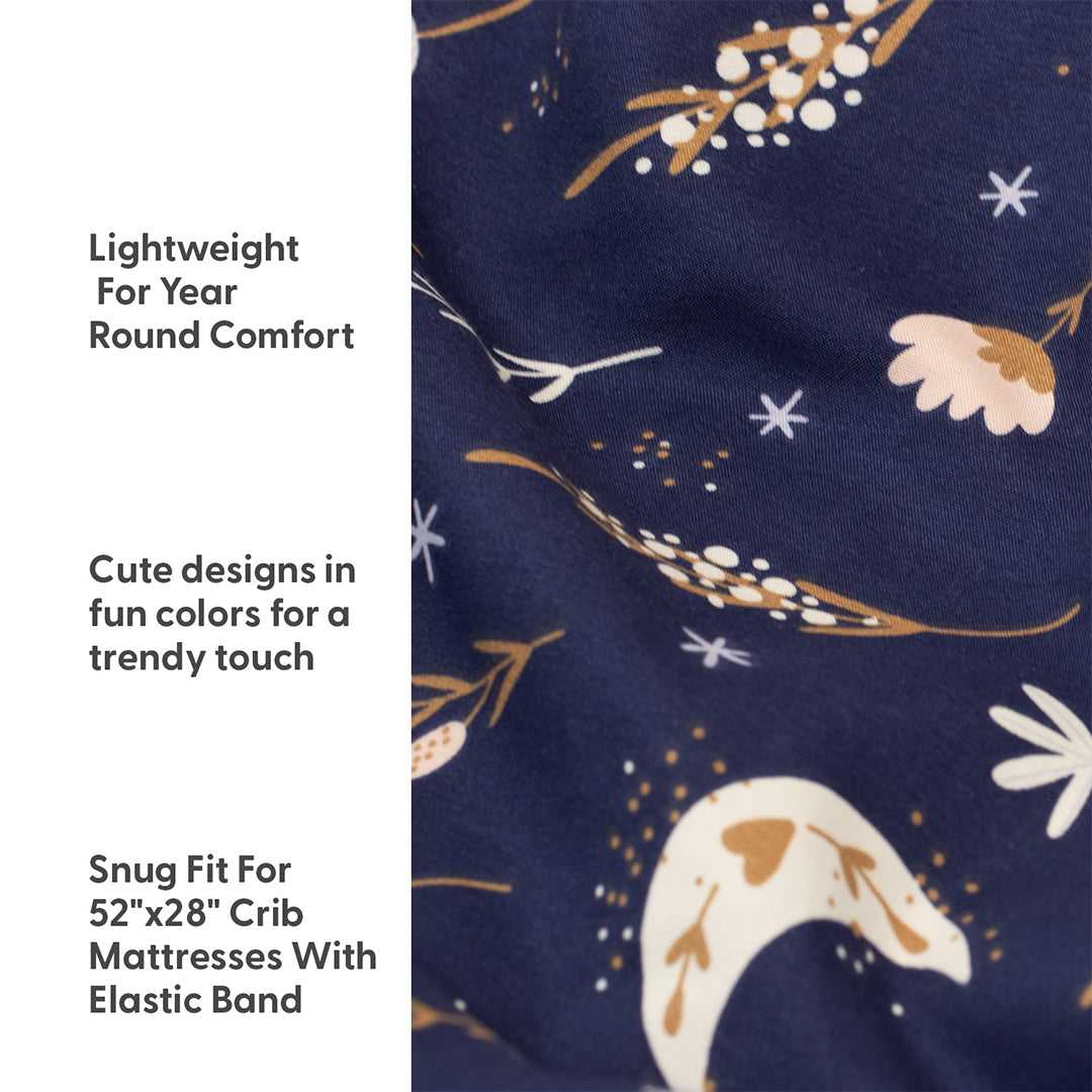 Lunar Love 4-Pack Baby Girl Fitted Crib Sheet Set - Image 3