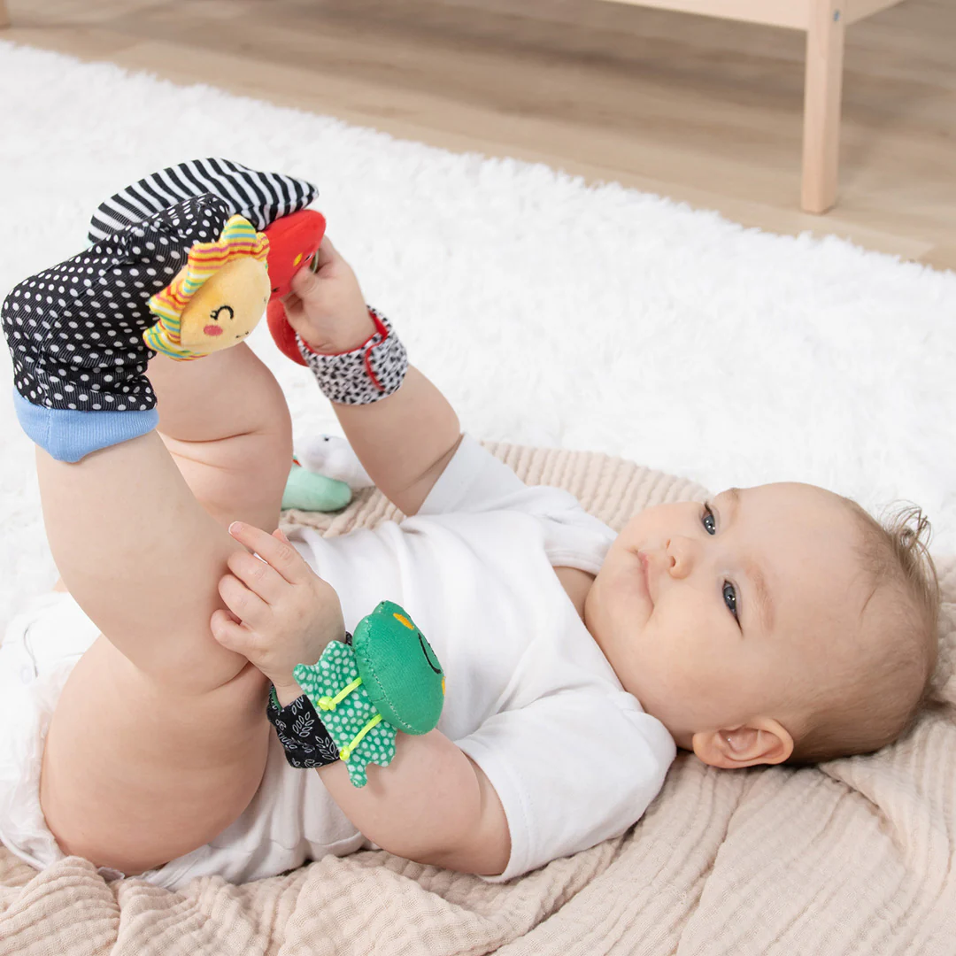 Montessori Baby Sock Rattles Set of 5 - Image 5