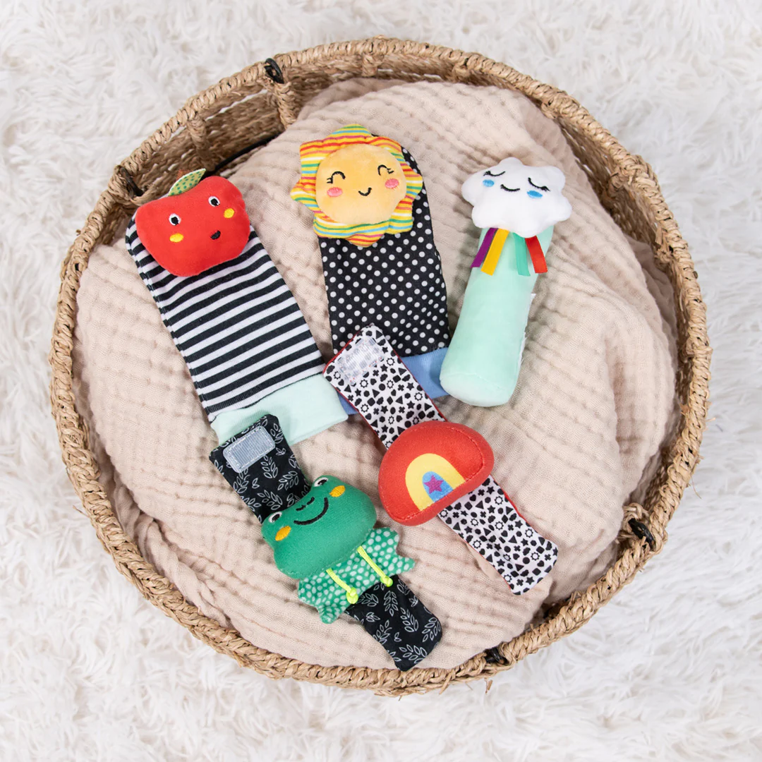 Montessori Baby Sock Rattles Set of 5 - Image 6