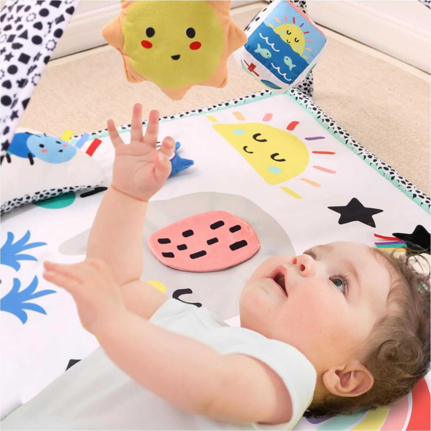 Montessori Elephant Baby Play Gym & 7-in-1 Play Mat - Image 6