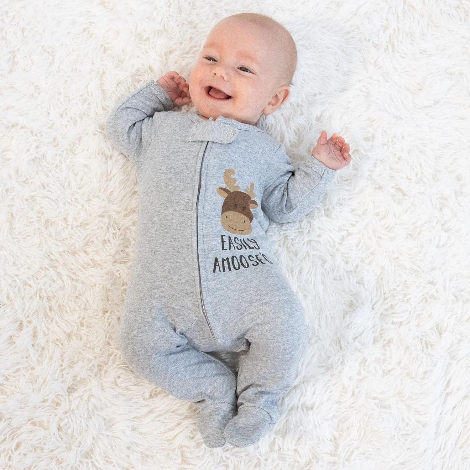 Buffalo Moose Baby Sleepers for Boys or Girls Set of 3 - Image 4