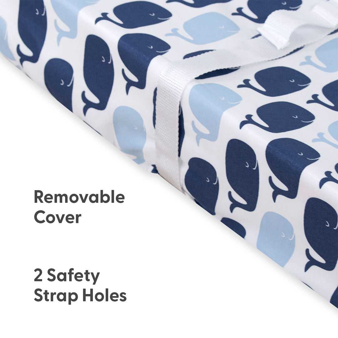 Nautical Whale Baby Girl or Boy Changing Pad Covers Set of 3 - Image 3