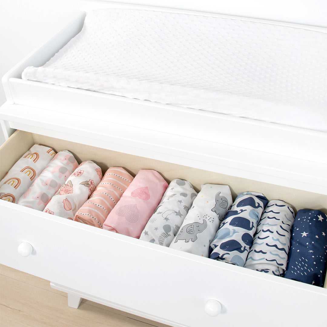 Nautical Whale Baby Girl or Boy Changing Pad Covers Set of 3 - Image 5