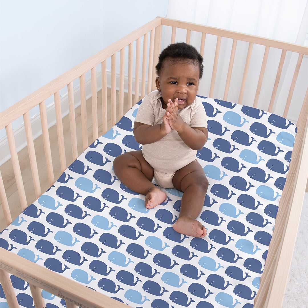 Nautical 4-Pack Fitted Crib Sheet Set - Image 5