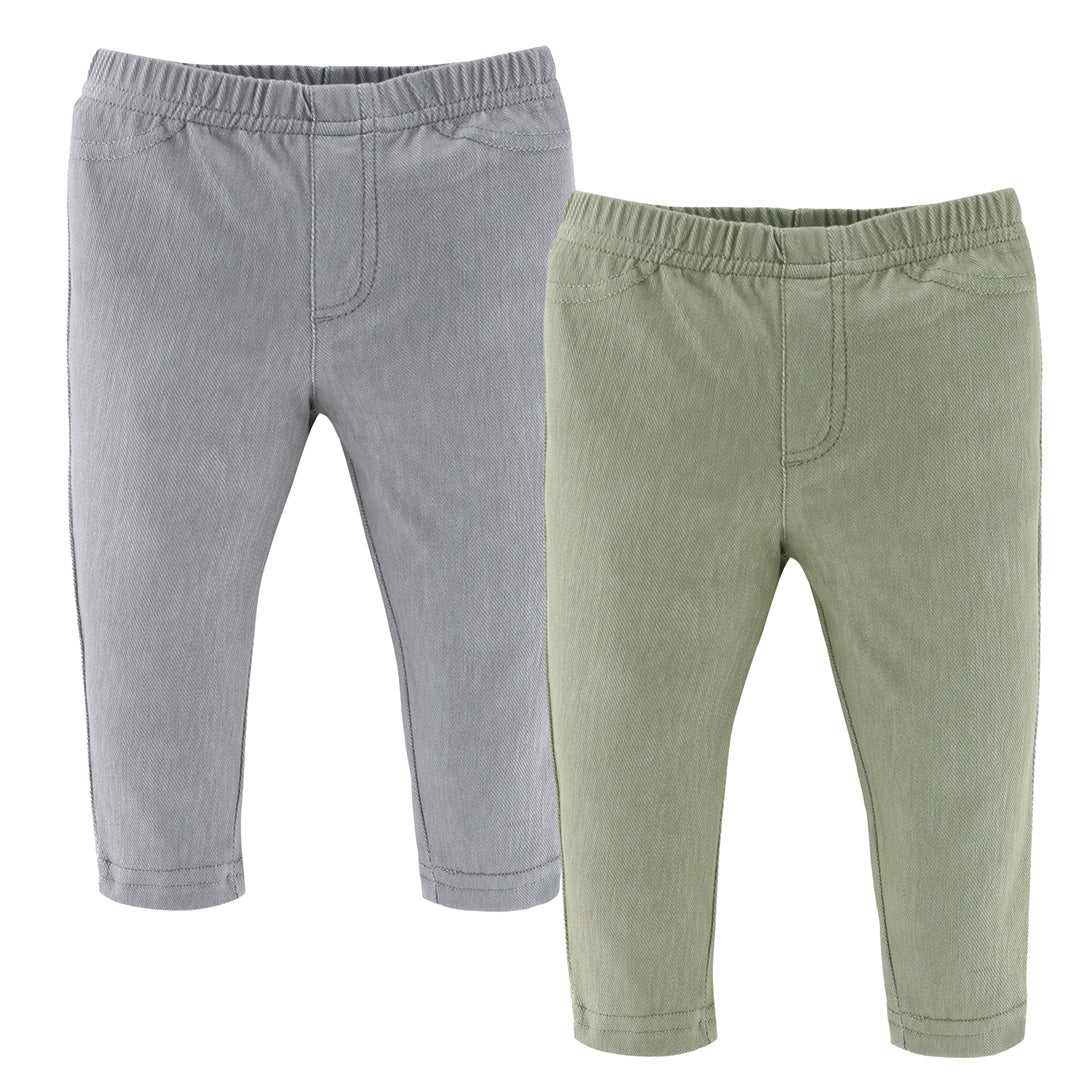 Neutral Baby Boys or Girls Jeggings Set of 4 - Image 4