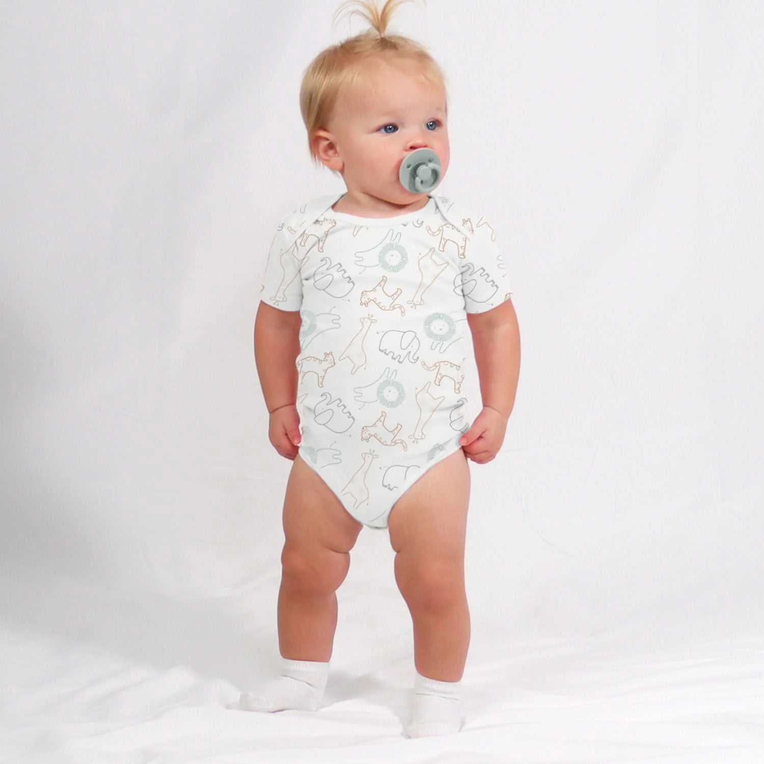 Neutral Safari 7-Pack Bodysuits - Image 6