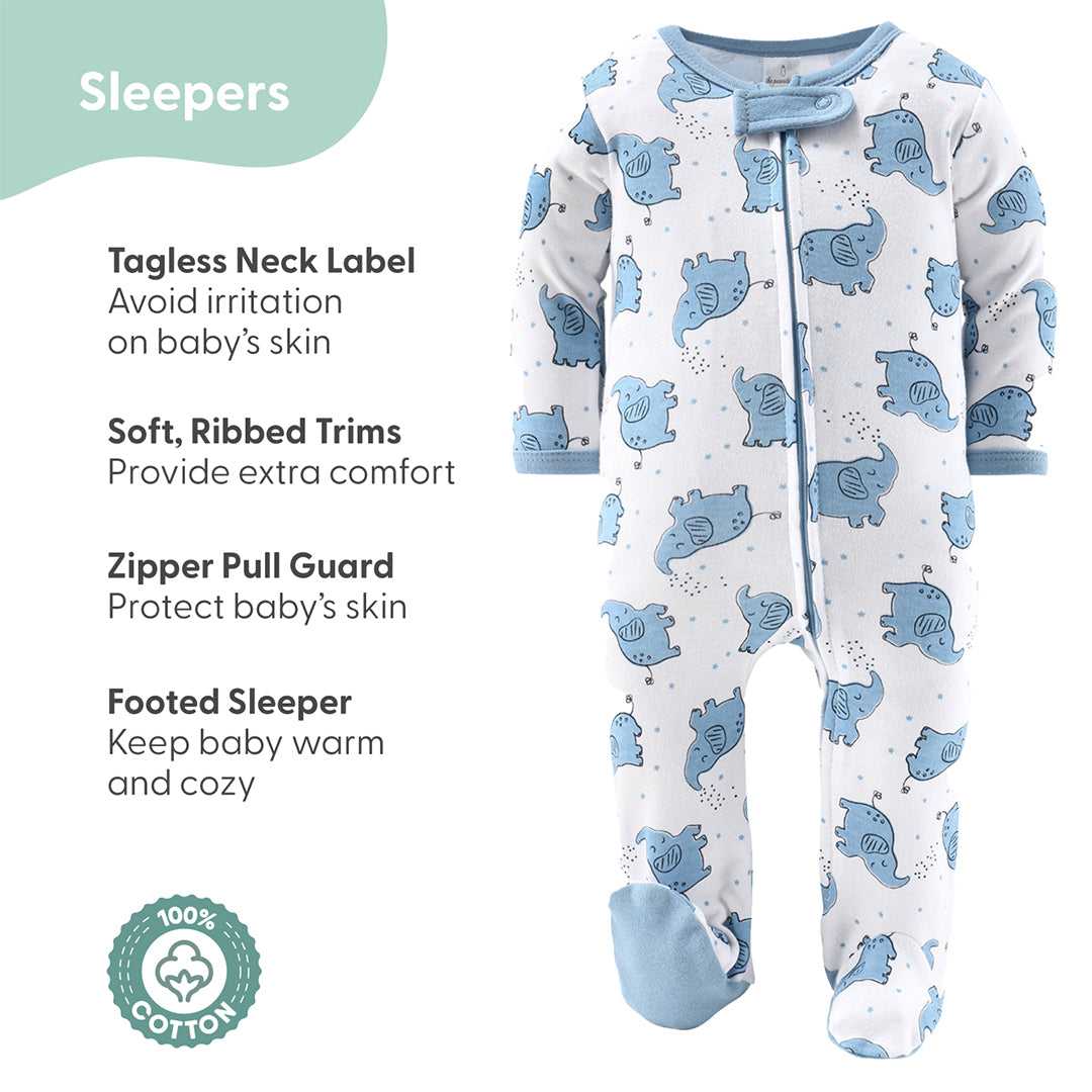Elephant Blue Baby Layette Gift Set, 30 Piece - Image 4
