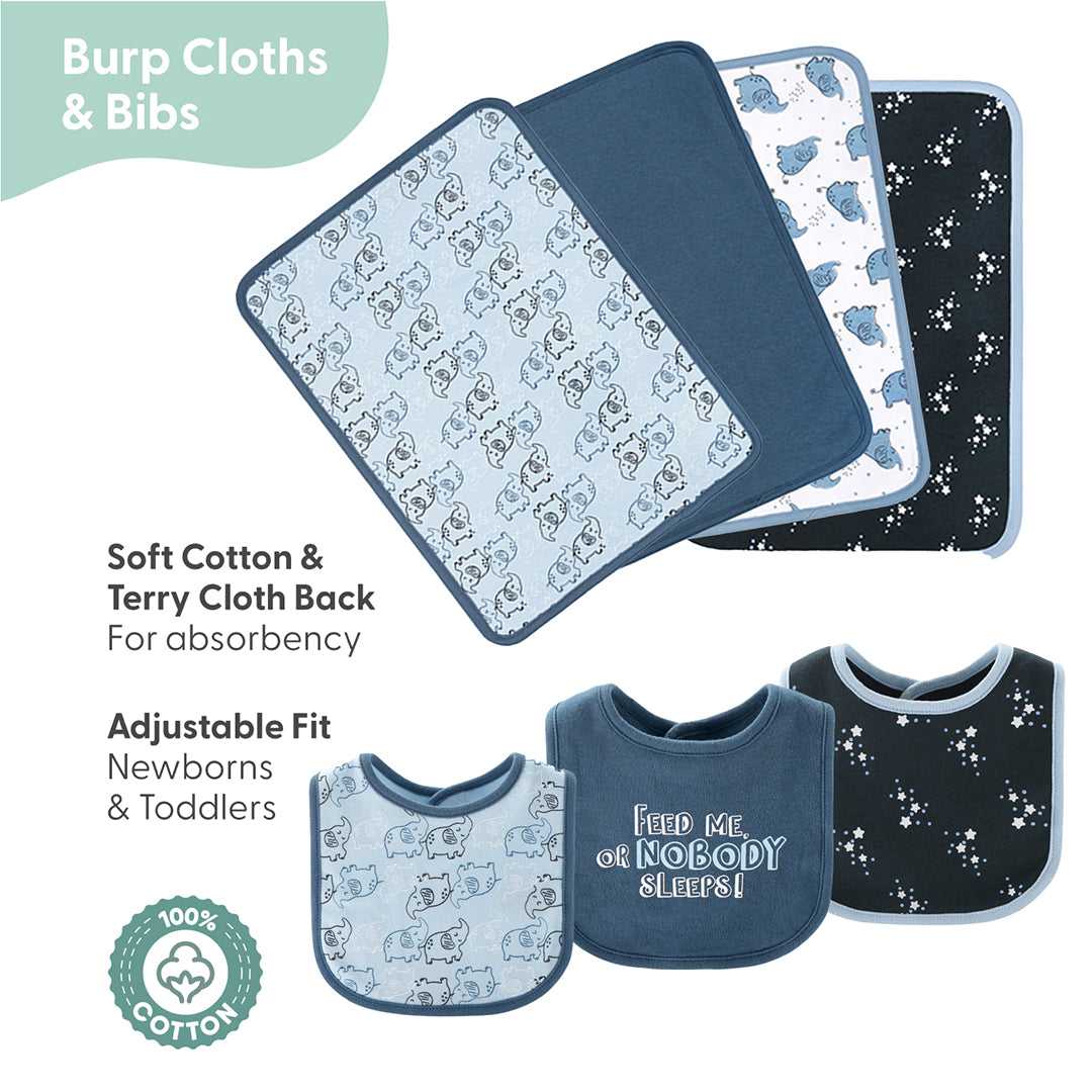 Elephant Blue Baby Layette Gift Set, 30 Piece - Image 6