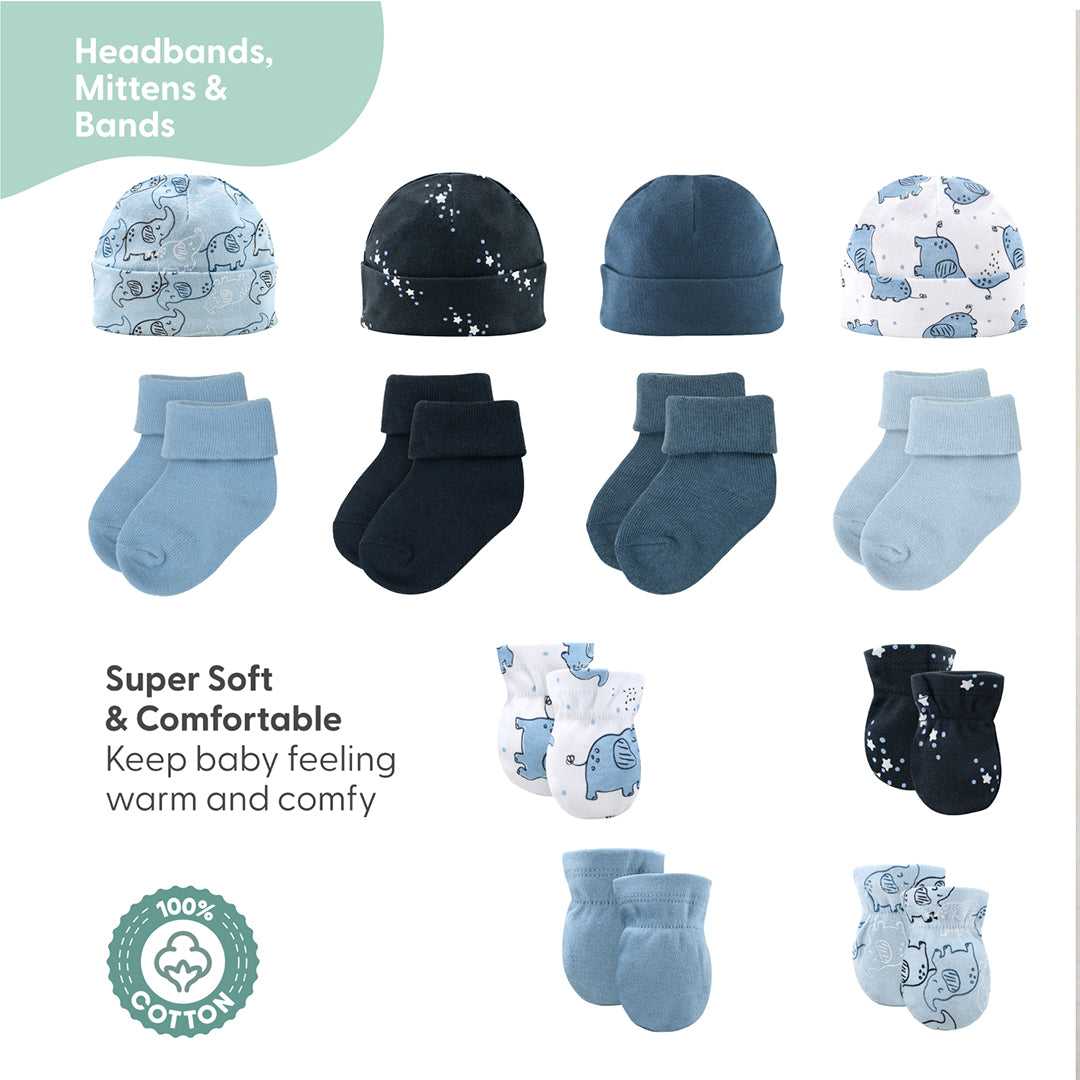 Elephant Blue Baby Layette Gift Set, 30 Piece - Image 7