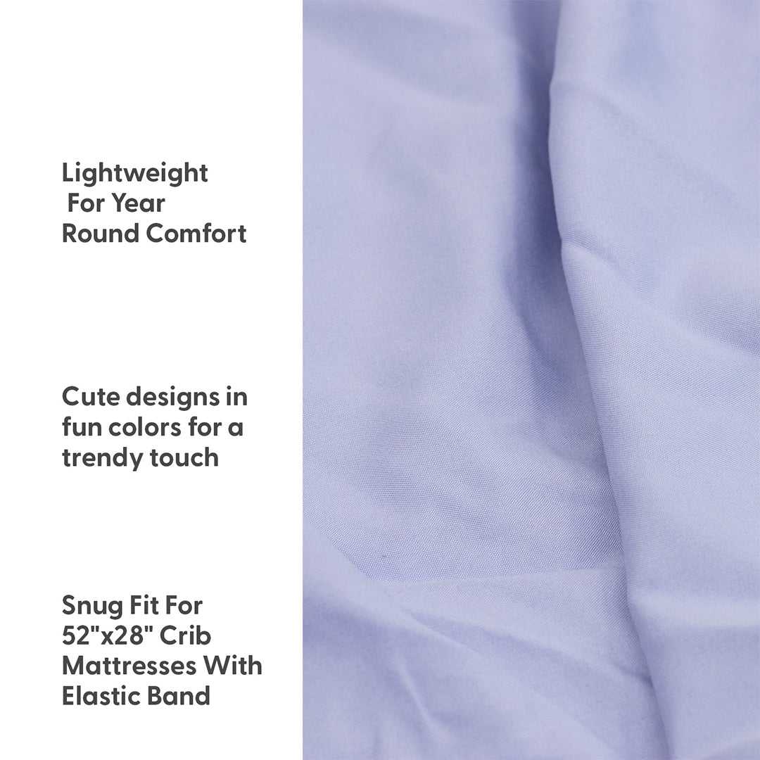Ocean Girl 4-Pack Baby Girl Fitted Crib Sheet Set - Image 3