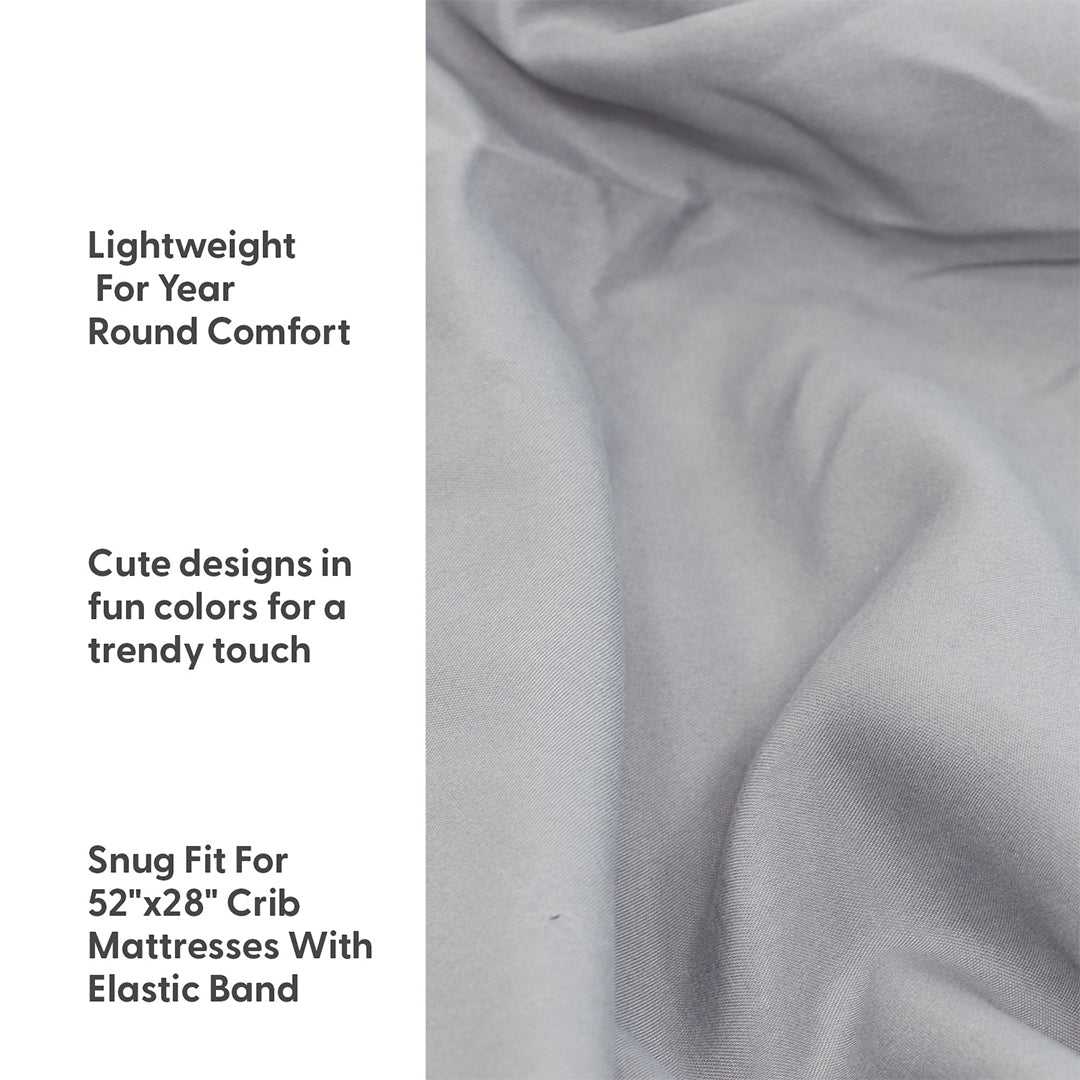 Pink Elephants 4-Pack Baby Girl Fitted Crib Sheet Set - Image 3