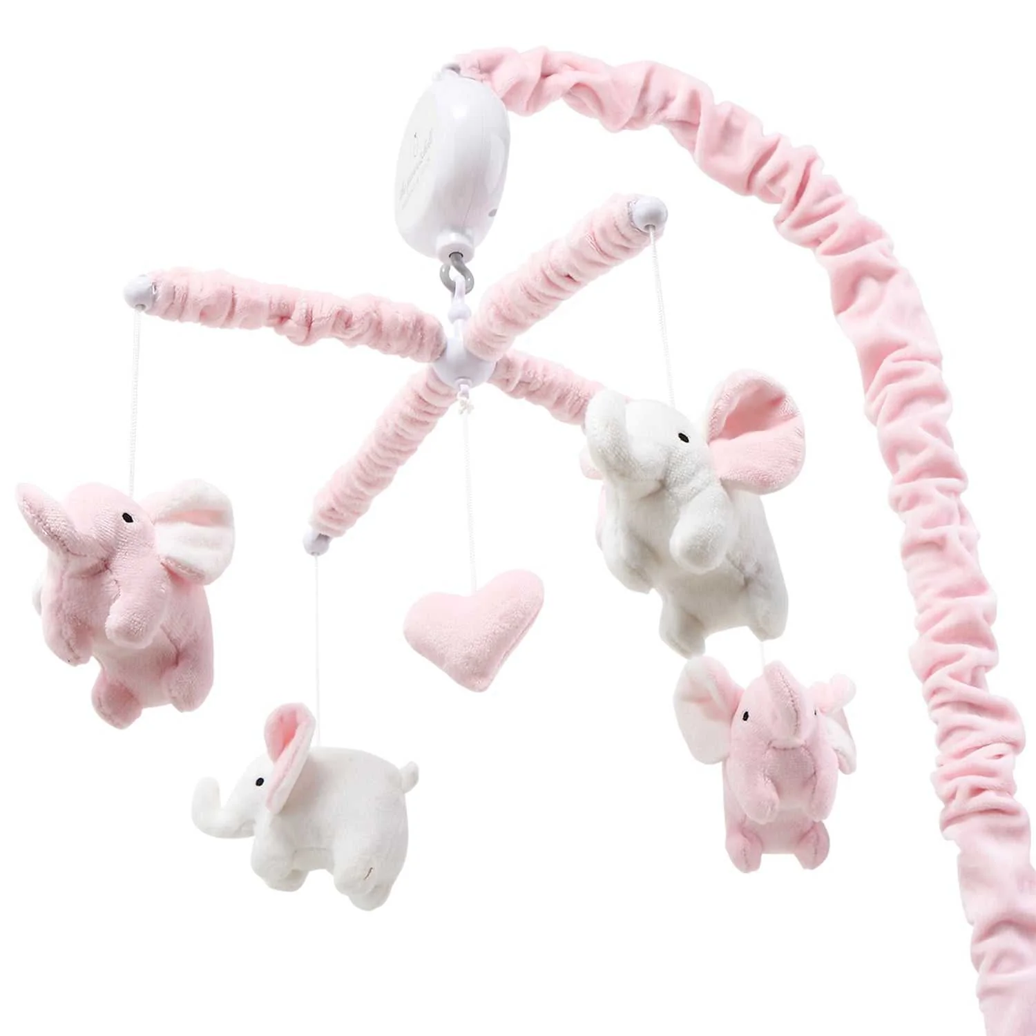 Pink Elephant Baby Musical Crib Mobile for Girls - Image 6