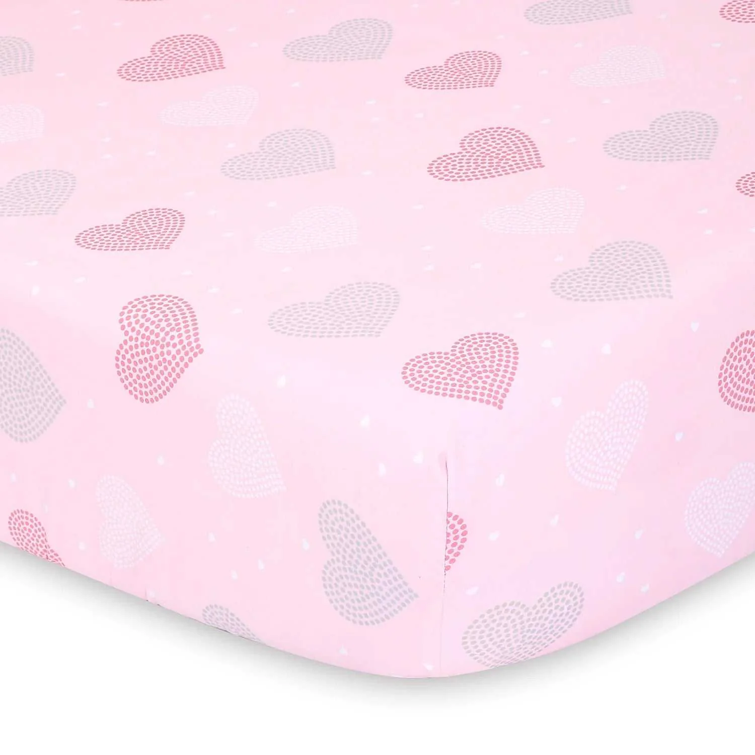 Pink Elephants 2-Pack Baby Girl Fitted Crib Sheet Set - Image 3