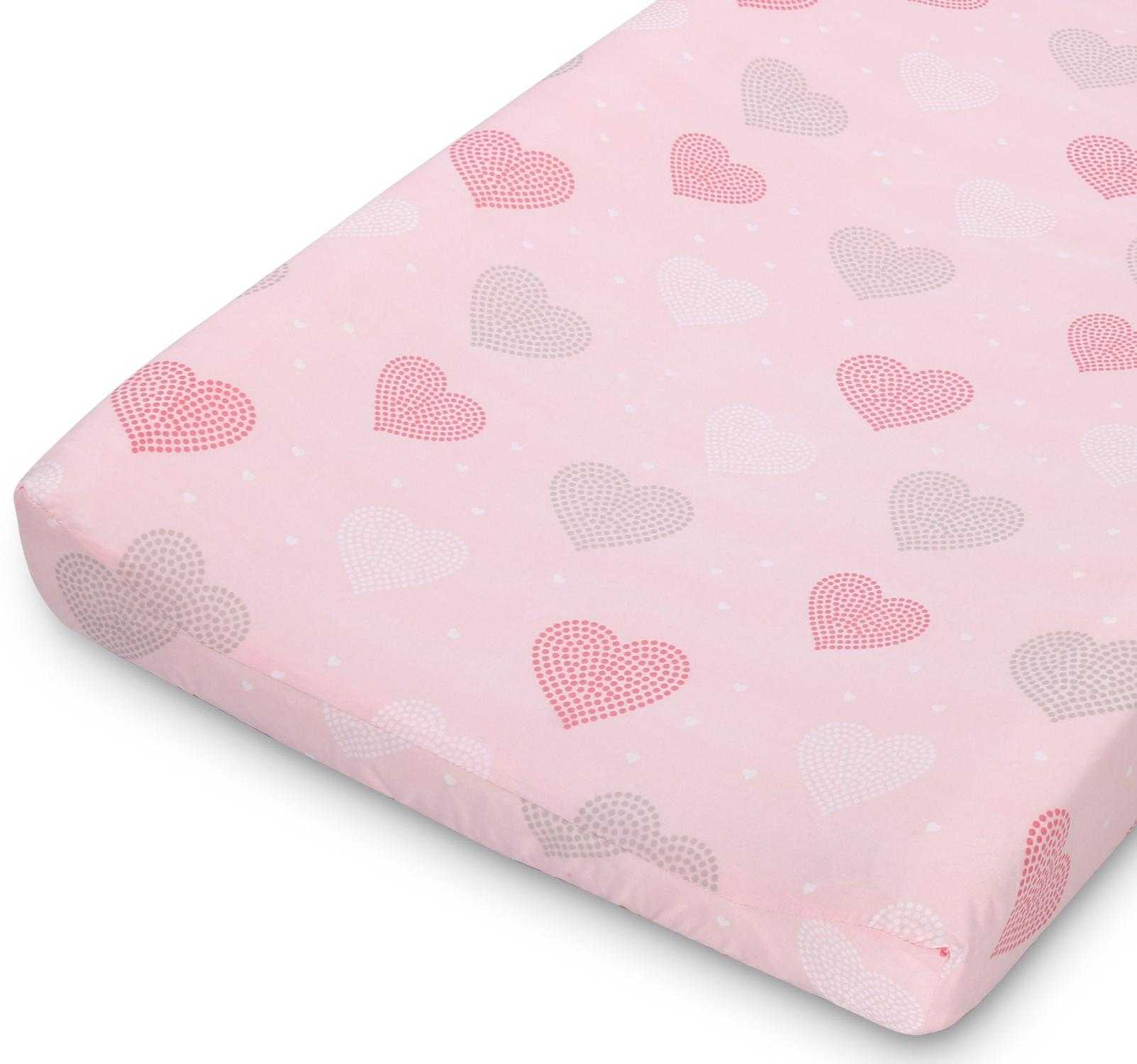 Pink Elephants & Hearts Changing Pad Covers - Image 6