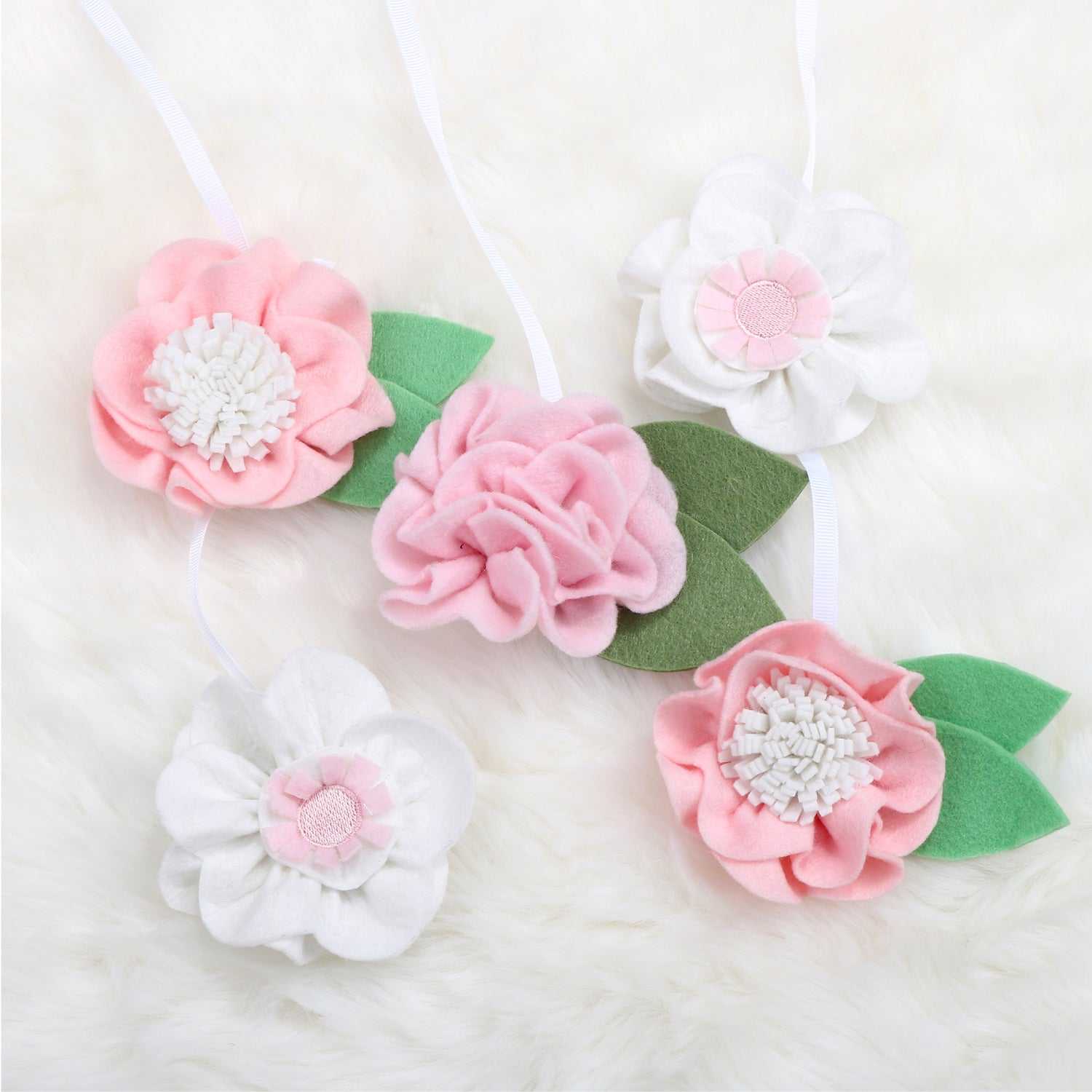 Pink Floral Baby Musical Crib Mobile for Girls - Image 7