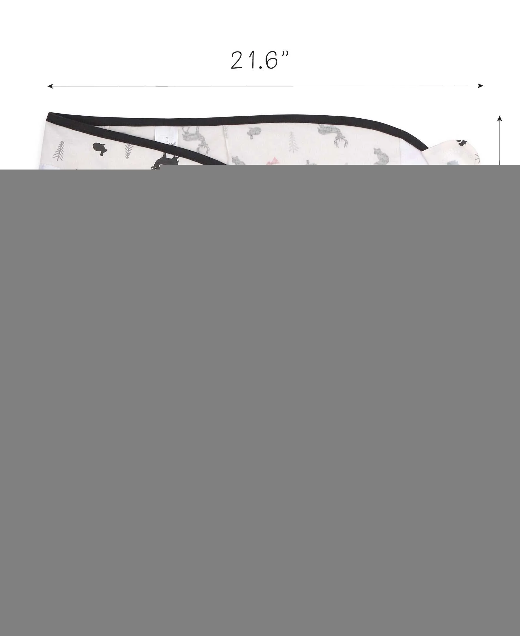 Red Woodland Baby Boy Swaddle Blankets Set of 3 - Image 7