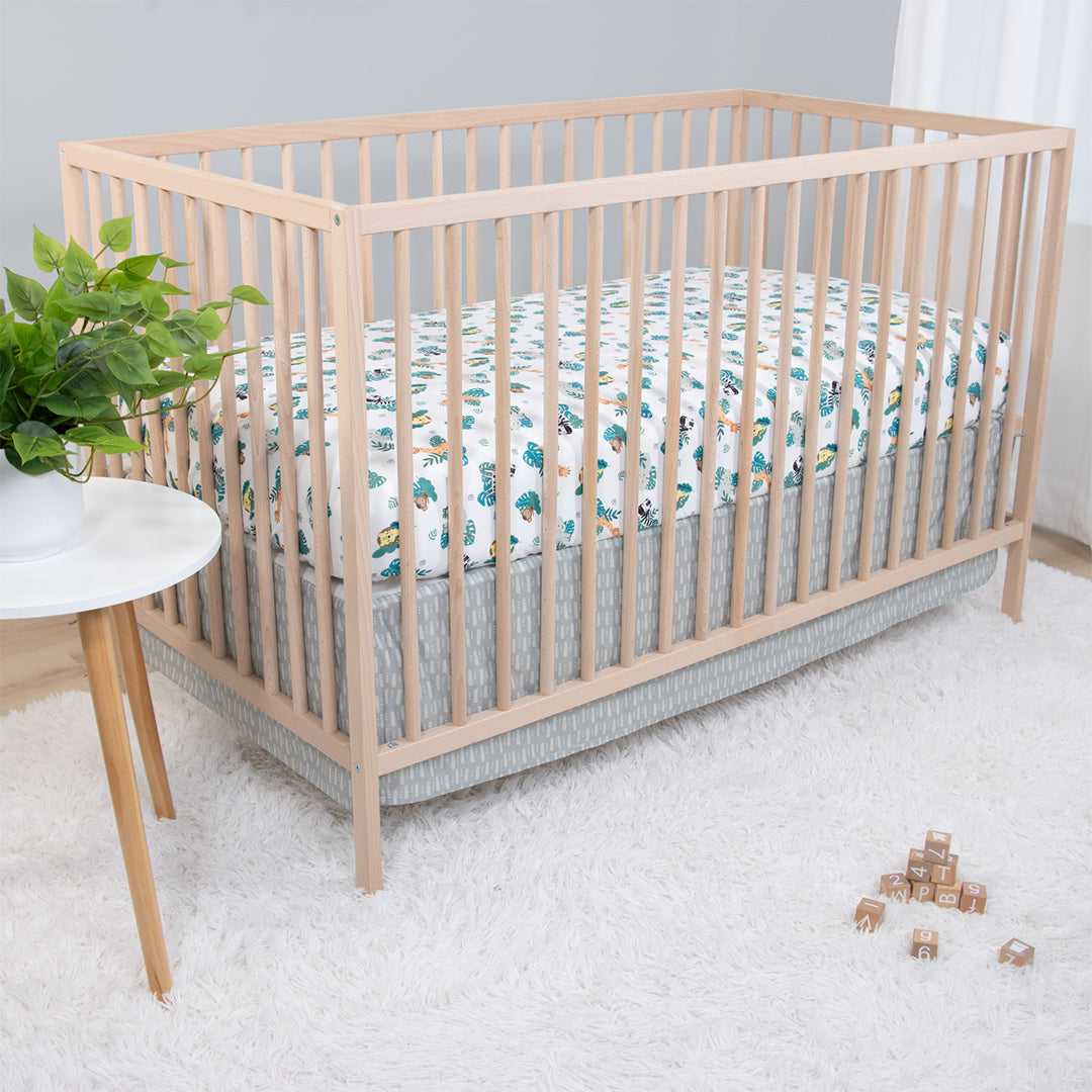 Safari Adventures 3 Piece Baby Crib Bedding Set for Boys & Girls - Image 6