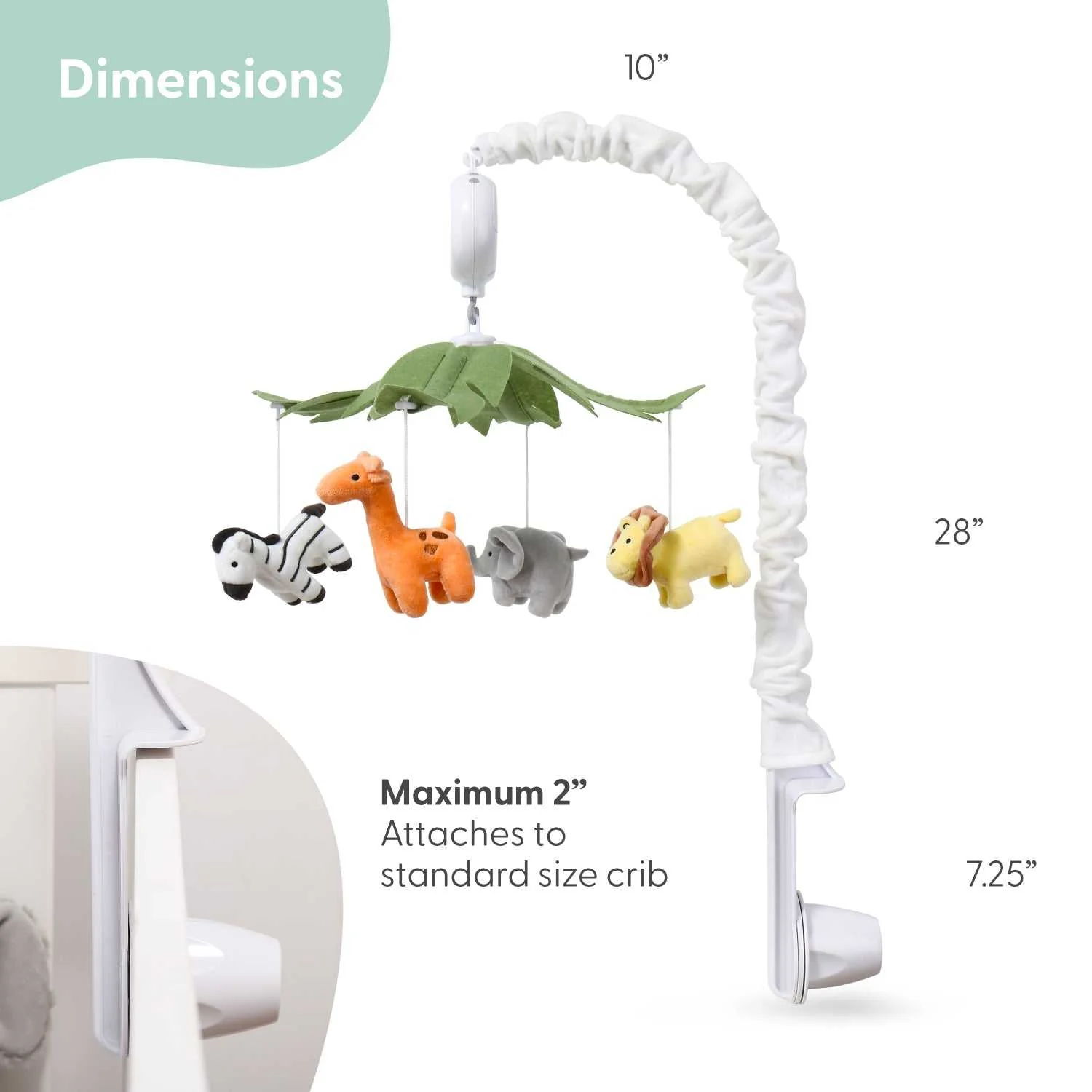 Safari Animals Baby Musical Crib Mobile - Image 4
