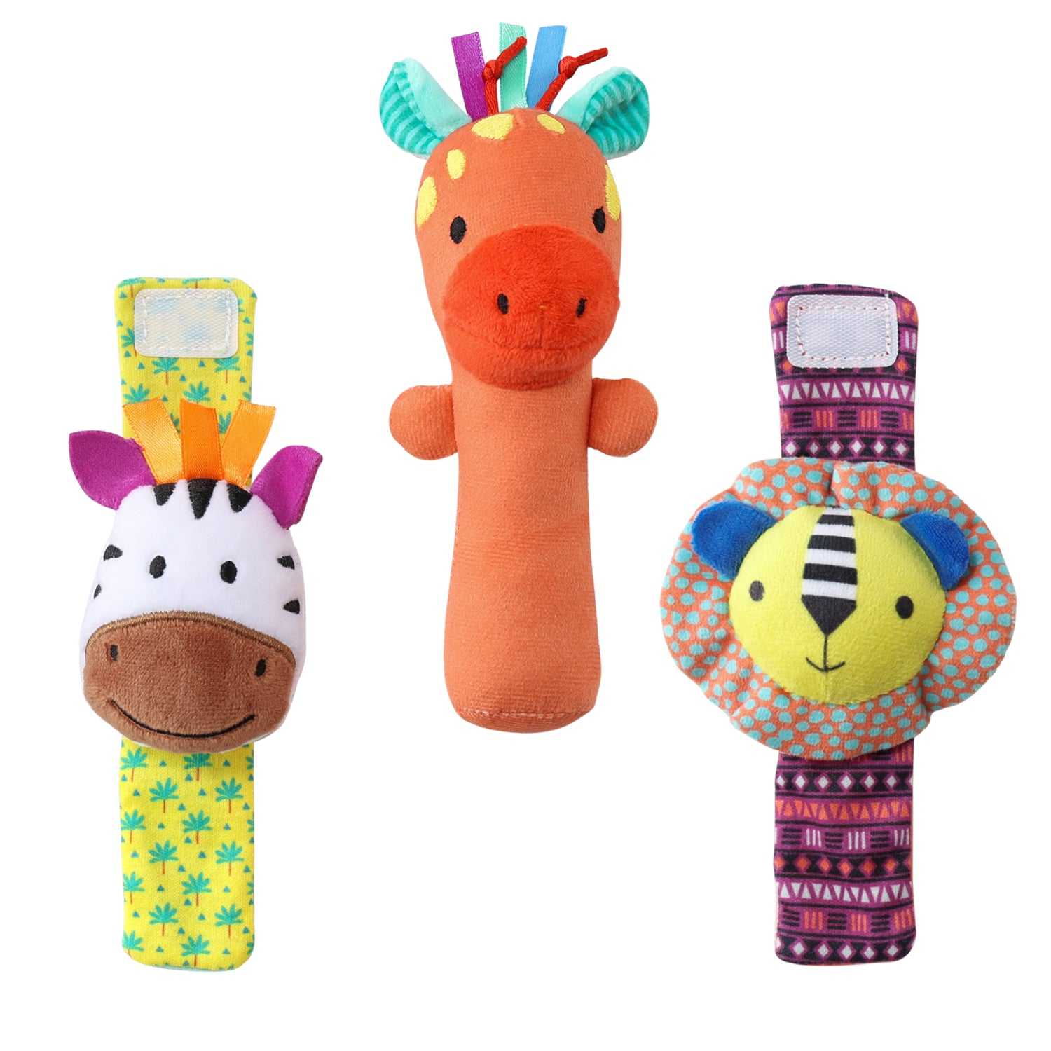Safari Baby Sock Rattles Set of 5 - Image 4
