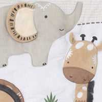 Safari Serenity 4 Piece Organic Cotton Baby Crib Bedding Set for Boys & Girls - Image 8