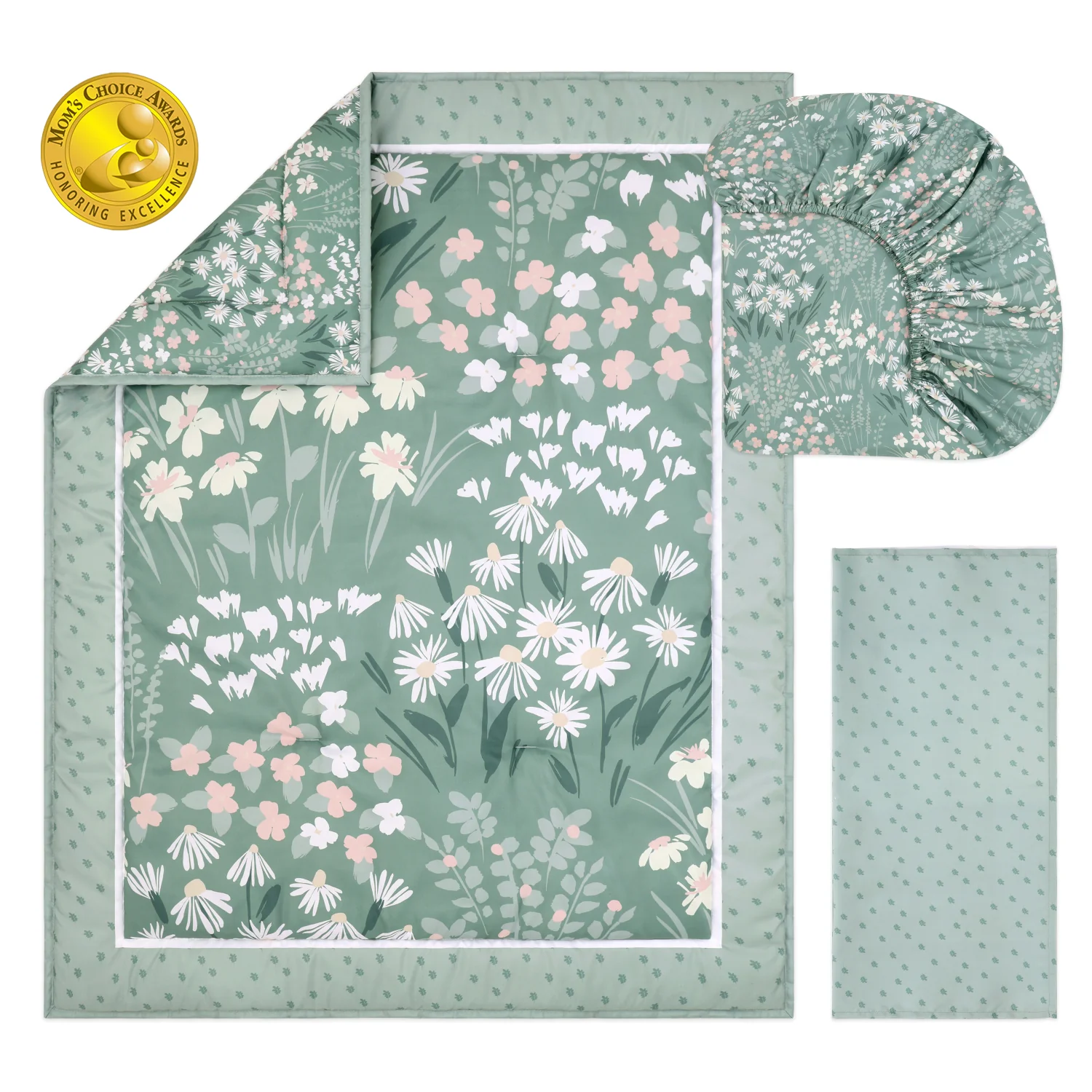 Sage Meadow 3-Piece Crib Bedding Set - Image 2