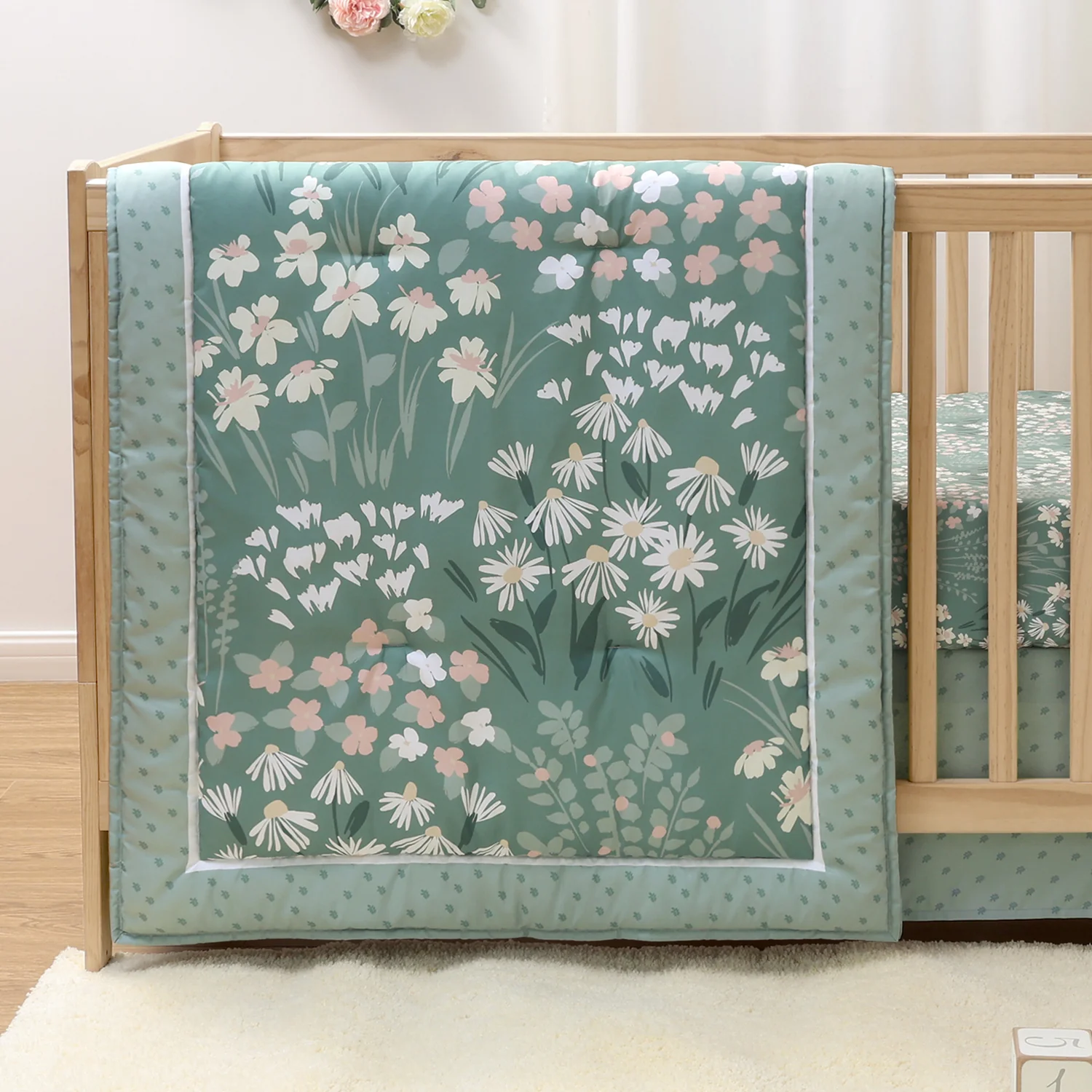 Sage Meadow 3-Piece Crib Bedding Set - Image 5