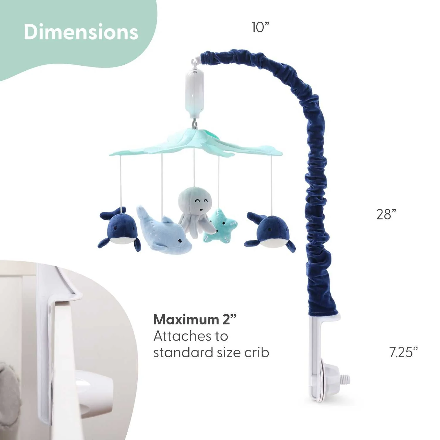 Nautical Baby Musical Crib Mobile - Image 4