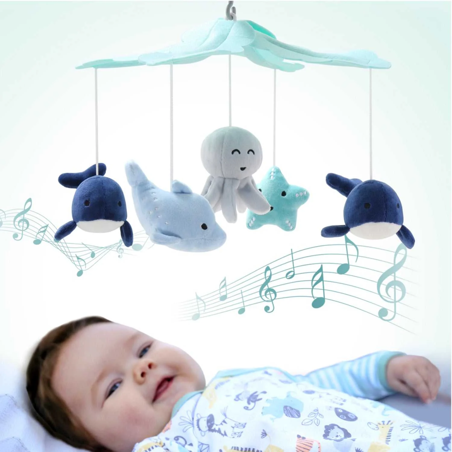 Nautical Baby Musical Crib Mobile - Image 7