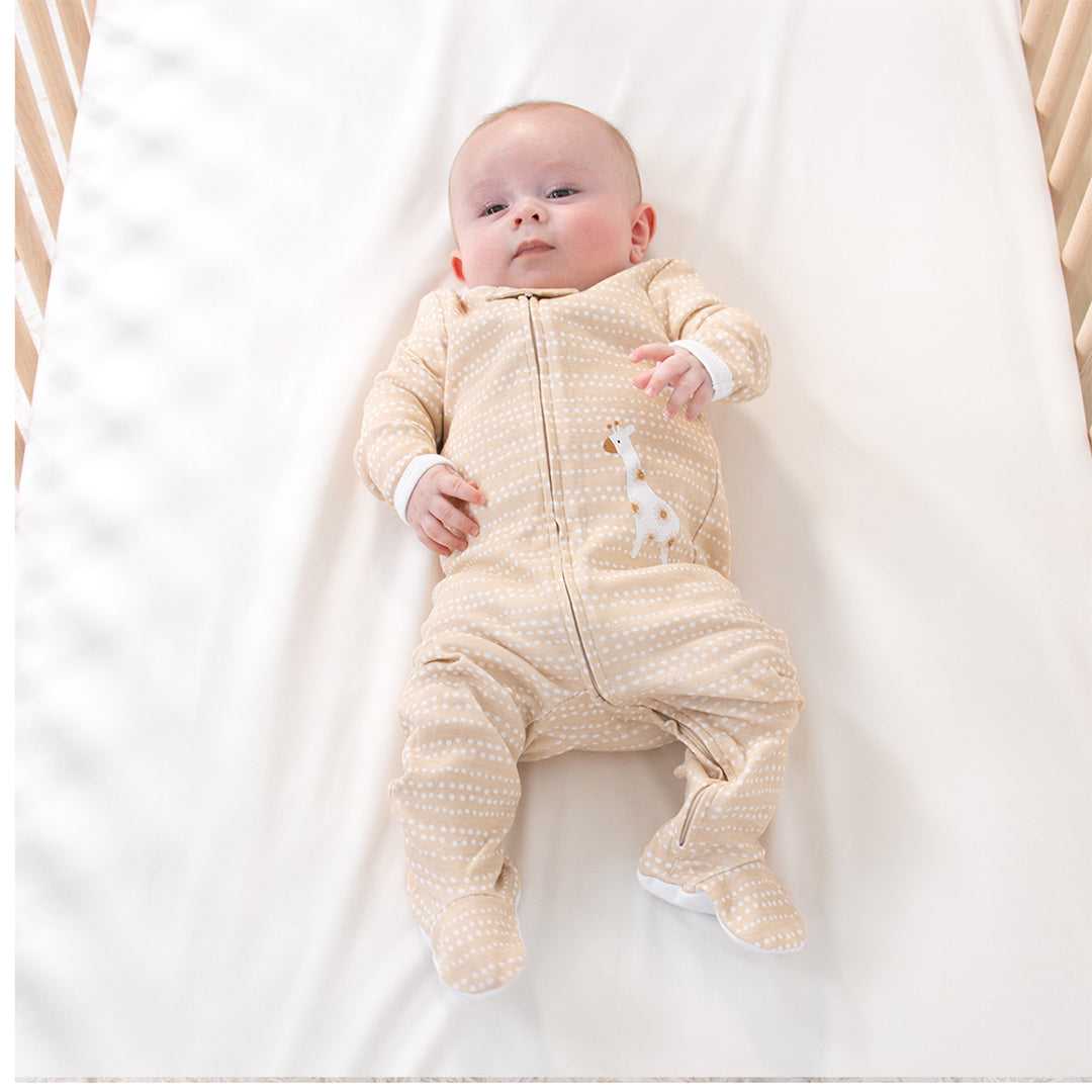 Serene Safari Footed Baby Sleepers for Boys and Girls, 3-Pack, 0 to 3 Months - Image 4