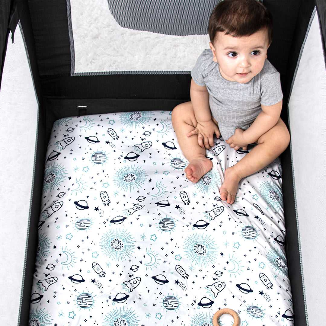 Space Playard Mini Crib Sheets, 3-Pack - Image 5