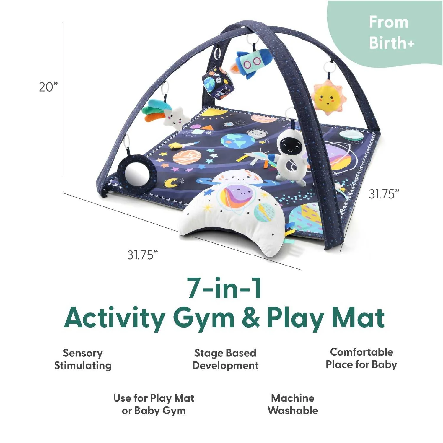 Space Baby Play Gym & 7-in-1 Play Mat - Image 3