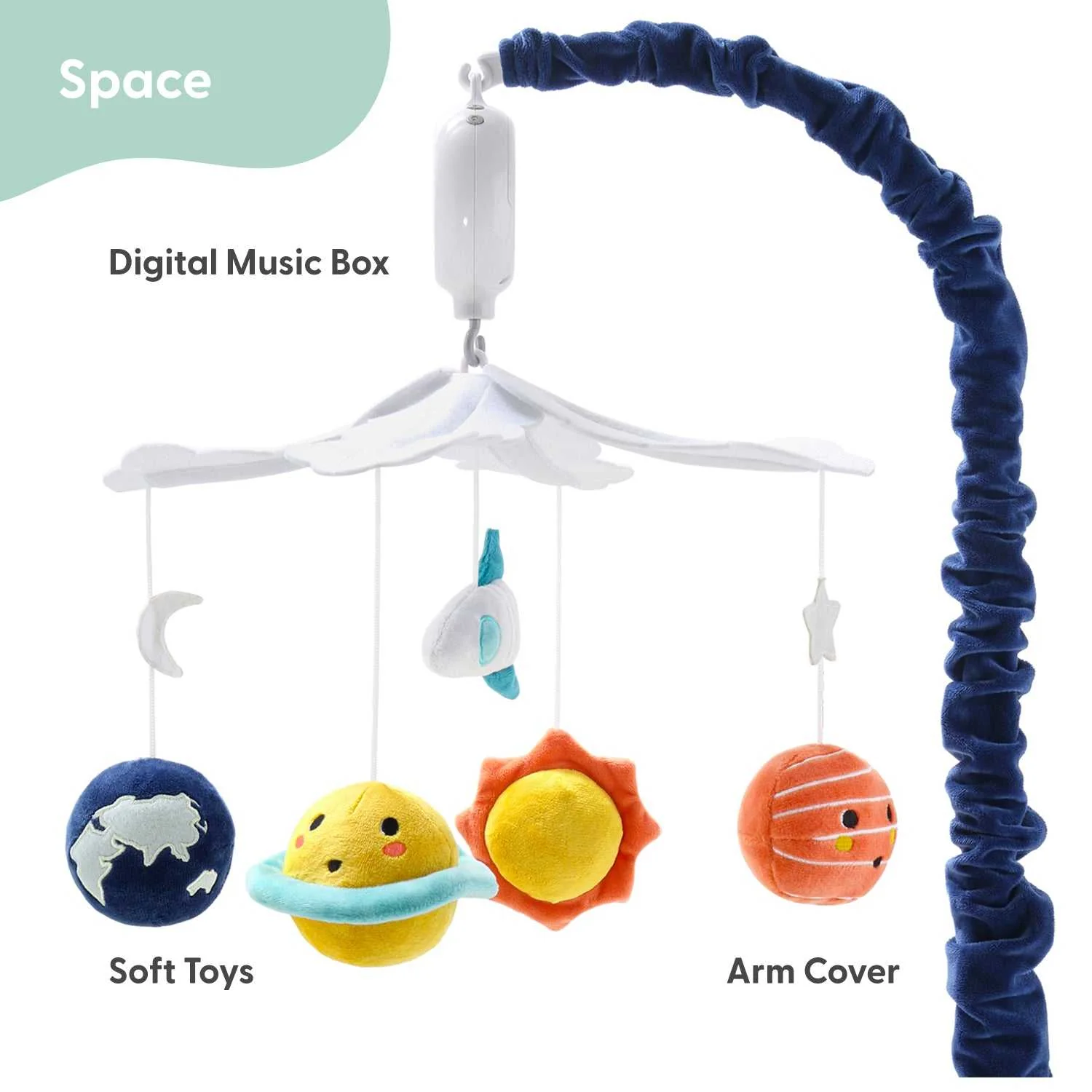 Spectacular Space Baby Musical Crib Mobile - Image 4