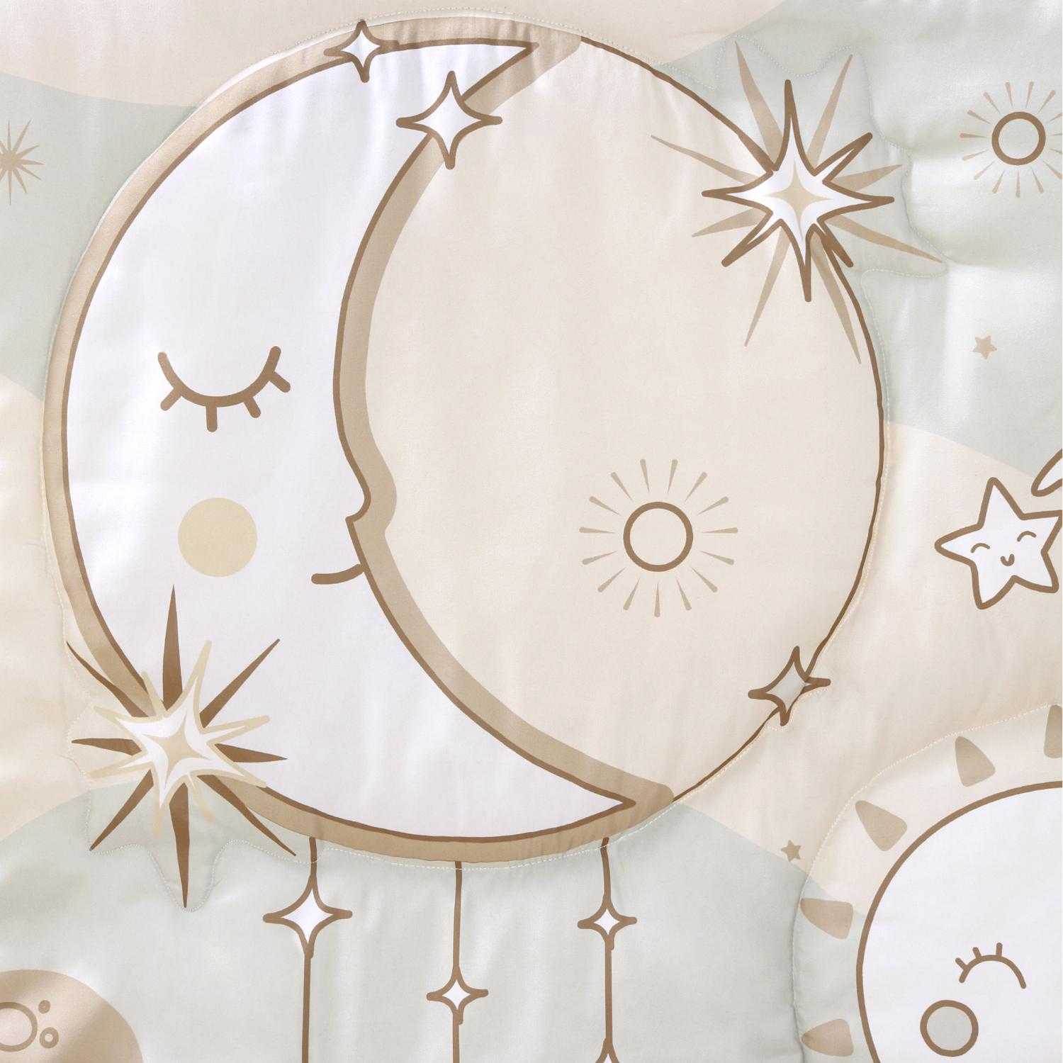 Starry Skies 5 Piece Baby Crib Bedding Set for Boys & Girls - Image 6