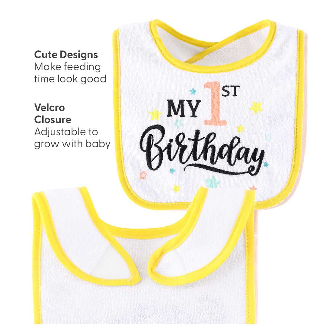 Holiday Baby Boy or Girl Terry Bibs Set of 10 - Image 5